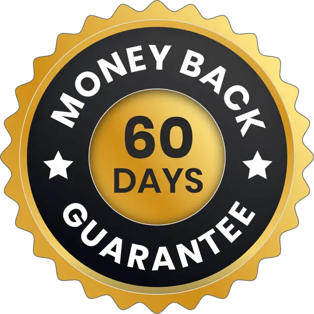 VapoCept 60-day 100% money-back guarantee badge