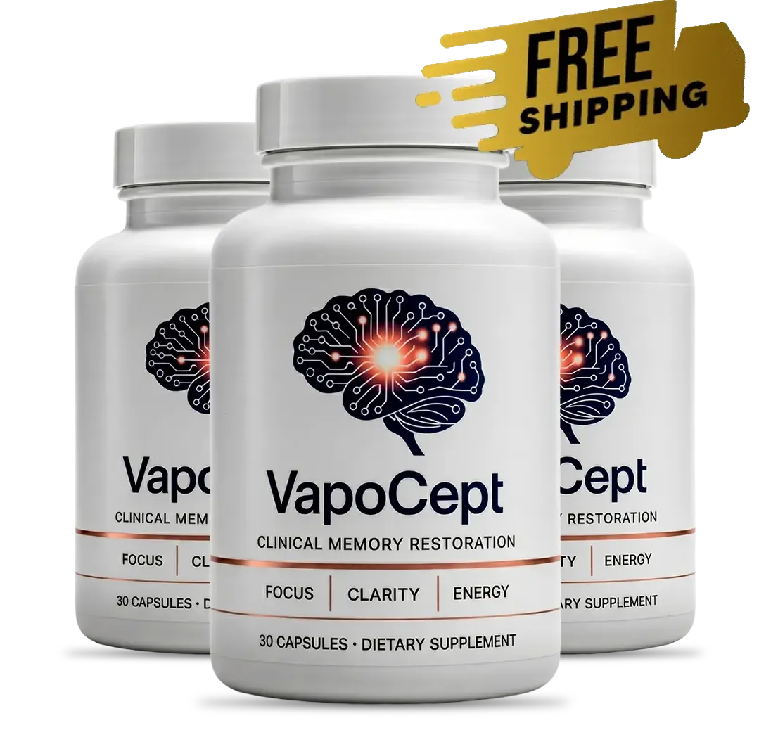 VapoCept 30-capsule bottle — natural cerebral blood flow and memory formula