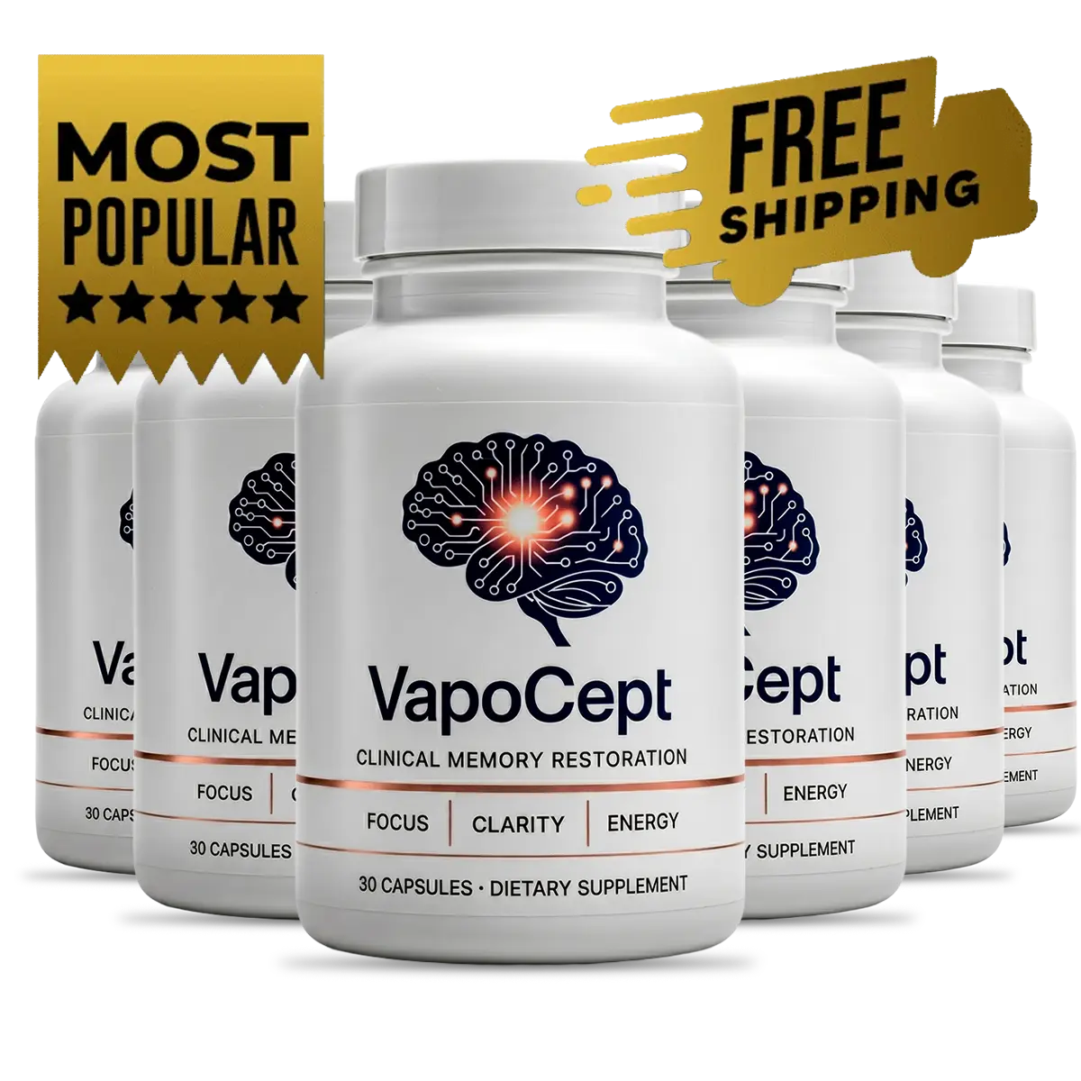 VapoCept 6-bottle best-value package with free U.S. shipping